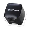 Cyber Power - TR12U3A - USB Wall Charger, 2 USB, 3.1A, Folding AC plug, LED Power Indicator, 1 Year Warranty