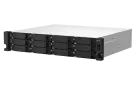 QNAP - TS-1264U-RP-4G-US - QNAP 2U 12-bay NAS/iSCSI IP-SAN, Intel Celeron 4C/4T (up to 2.7GHz), 4GB RAM, 2.5GbE LAN, 4K HDMI v1.4b, PCIe Expansion Slot, Redundant PSU