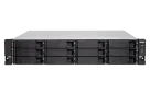 QNAP - TS-1886XU-RP-D1622-8G-US - QNAP 12-Bay 2U Rackmount NAS, Intel Xeon E-2236 6-core 3.4 GHz processor (burst up to 4.8 GHz), 128 GB UDIMM DDR4 (4 x 32GB), 12x 2.5"/3.5" SATA HDD/SSD, 4 GigaLan, 2 x 10GbE SFP+ SmartNIC, 2 x 10GBase-T, 500W redundant
