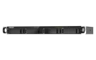 QNAP - TS-435XeU-4G-US - QNAP 4-Bay TS-435XeU short-depth 12" ARM-based NAS, 4C 2.2GHz, 4GB DDR4 RAM, 2 x 10GbE SFP+, 2 x 2.5GbE, 2 x M.2 2280 NVMe PCIe Gen3 x1 SSD slots
