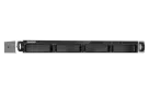 QNAP - TS-435XeU-4G-US - QNAP 4-Bay TS-435XeU short-depth 12" ARM-based NAS, 4C 2.2GHz, 4GB DDR4 RAM, 2 x 10GbE SFP+, 2 x 2.5GbE, 2 x M.2 2280 NVMe PCIe Gen3 x1 SSD slots