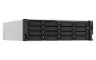 QNAP - TS-h2287XU-RP-E2378-64G-US - QNAP 22-Bay 3U rackmount NAS, Intel Xeon E-2378 8C/16T 2.6 GHz processor (boost up to 4.8 GHz), 64 GB ECC DDR4, 16 x 2.5"/3.5" SATA 6Gbps HDD/SSD + 6 x 2.5" SATA 6Gbps, 10GBASE-T, 2.5GbE RJ45, USB 3.2 Gen2, PCIe Gen4