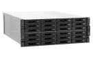 QNAP - TS-h3087XU-RP-E2378-64G-US - QNAP 30-Bay 4U rackmount NAS, Intel Xeon E-2378 8C/16T 2.6 GHz processor (boost up to 4.8 GHz), 64 GB ECC DDR4, 24 x 2.5"/3.5" SATA 6Gbps HDD/SSD + 6 x 2.5" SATA 6Gbps, 10GBASE-T, 2.5GbE RJ45, USB 3.2 Gen2, PCIe Gen4