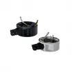 Videotec - UEBP4AA - Parapet bracket with quick connectors RJ45 (Ethernet and PoE) + 4 poles with screw terminal (power supply and I/O) for ULISSE EVO, grey-white colour (RAL9002)