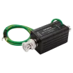 SECO-LARM - VS-1V12YQ - HD 4-in-1 Surge Protector, helps prevent damage to sensitve HD-TVI, HD-CVI, HD-AHD, and Analog CCTV cameras, DVRs, and switches, intercepts repeated surges and spikes that could damage CCTV equipment