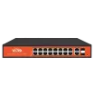 Wi-Tek - WI-PMS320GF - 16GE+2Combo SFP Full Giga 802.3af/at PoE Switch with 16Port PoE