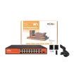 Wi-Tek - WI-PS518G - 16FE+1GE+1Combo SFP 250M Long Range PoE Switch with 16Port PoE