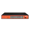 Wi-Tek - WI-PS518GH - 16FE+1GE+1Combo SFP Ports 250M Long Range PoE Switch with 16Port PoE