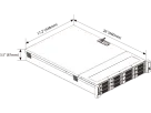 Hanwha - WRR-5501L-32TB - Wisenet WAVE optimized 2U rack server-32TB