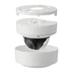 Hanwha - XNV-9083R - Powered by WN7, X-Plus series, Outdoor Network AI IR Vandal Dome Camera, 4K resolution @ 30FPS, 4.4~9.3mm(2.1x) (112.1°~47.5°) motorized varifocal lens, Triple codec (H.265/H.264/MJPEG), IR viewable length 50m (164ft), USB port f