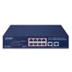 Planet - FSD-1008HP - 8-Port 10/100TX 802.3at PoE + 2-Port 10/100TX Desktop Switch