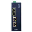 Planet - IGUP-2205AT - Industrial 2-Port 100/1000X SFP to 2-Port 10/100/1000T 802.3bt PoE++ Media Converter (802.3bt Type-4, PoH, Legacy mode support, -40 to 75 C, dual 12V~56V DC power boost, PoE Usage LED)