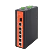 Wi-Tek - WI-PMS305GF-I - 4GE(PoE OUT)+1GE(PoE IN)+1SFP Fiber Uplink Managed Industrial PoE Switch with 4Port PoE Output and 1PoE 802.3BT 60W Input(Up-link)