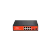 Wi-Tek - WI-PS309GF - 8GE+1 Giga Combo SFP 802.3af/at PoE Switch with 8Port PoE (Project model Delivery time 3weeks)