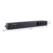 Cyber Power - PDU15M2F10R - 15A (Derated to 12A), 120 V, 50Hz/60Hz, NEMA 5-15P plug, 12 NEMA 5-15R, 1U Rackmount, 15 ft Cord, Limited Lifetime Warranty