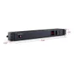 Cyber Power - PDU20M2F10R - 20A (Derated to 16A), 120 V, 50Hz/60Hz, NEMA 5-20P plug, 12 NEMA 5-20R, 1U Rackmount, 15 ft Cord, Limited Lifetime Warranty