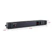 Cyber Power - PDU20M2F8R - 20A (Derated to 16A), 120 V, 50Hz/60Hz, NEMA 5-20P plug, 10 NEMA 5-20R, 1U Rackmount, 15 ft Cord, Limited Lifetime Warranty
