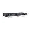 Cyber Power - PDU41001 - Switched PDU 15A 120V NEMA 5-15P input 8 NEMA 5-15R output 12ft cord 1U