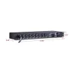 Cyber Power - PDU41002 - Switched PDU 20A 120V NEMA (L)5-20P input 8 NEMA 5-20R output 12ft cord 1U