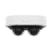 Hanwha - PNM-C7083RVD - 2MP X 2 Multi-Directional AI Outdoor Dome Camera