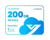 Luminys - LCL-DATA200GP - LumiCloud 4G Data 200GB Puerto Rico: 1 Month Data Plan