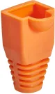 Platinum Tools - 105089 - RJ45 Boot, 6.5mm Max OD, Orange. Pkg 100pc/Bag.