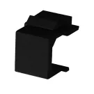 Simply 45 - S45-3207B - Blank Keystone Snap-In Inserts, Black UL Listed - 10 pc/Bag