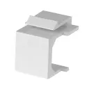 Simply 45 - S45-3207W - Blank Keystone Snap-In Inserts, White UL Listed - 10 pc/Bag