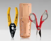 Jonard - TK-355 - Fiber Stripper & Kevlar® Shears Kit, Leather Pouch