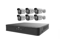 Uniview - EK-S31P8B46T2-V2 - 6 Camera +1 NVR Kit with 2TB HDD Storage Without 18M Network cables