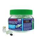 Simply 45 - S45-1100 - Standard Cat6/6a UTP RJ45 Modular Plugs with Bar45 Hi/Lo Stagger, Green Tint - 100pcs/Jar