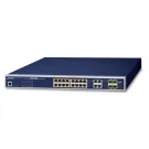 Planet - GS-4210-16UP4C - 6-Port 10/100/1000T 802.3bt PoE++ plus 4-Port Gigabit TP/SFP Combo Managed Switch