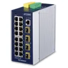 Planet - IGS-20040MT - L2+ Industrial 16-Port 10/100/1000T + 4 100/1000X SFP Managed Switch