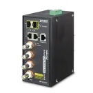 PLANET - LRP-422CST - Industrial 4-port Coax + 2-port 10/100/1000T + 2-port 100/1000X SFP Long Reach PoE over Coaxial Managed Switch