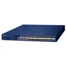 Planet - GS-6311-16S8C4XR - L3 16-Port 100/1000X SFP + 8-Port Gigabit TP/SFP + 4-Port 10G SFP+ Managed Ethernet Switch with 36-72V DC Redundant Power