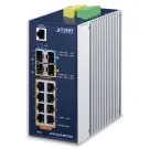 Planet - IGS-5225-8P2S2X - Industrial L3 8-Port 10/100/1000T 802.3at PoE + 2-Port 1G/2.5G SFP + 2-Port 10G SFP+ Managed Ethernet Switch