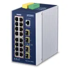 Planet - IGS-6325-16P4S - L3 Industrial 16-Port 10/100/1000T 802.3at PoE + 4-Port 100/1000X SFP Managed Ethernet Switch