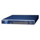 Planet - GS-6320-24UP2T2XV - L3 24-Port 10/100/1000T 802.3bt PoE + 2-Port 10GBASE-T + 2-Port 10G SFP+ Managed Switch w/ LCD Touch Screen and Redundant Power