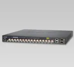 Planet - LRP-1622CS - 16-port Coax + 2-port 10/100/1000T + 2-port 100/1000X SFP Long Reach PoE over Coaxial Managed Switch