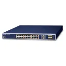 Planet - GS-4210-24PL4C - 24-Port 10/100/1000T 802.3at PoE + 4-Port Gigabit TP/SFP Combo Managed Switch (440W PoE Budget)