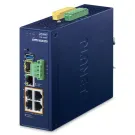 Planet - IVR-300FP - Industrial 4-Port 10/100/1000T 802.3at PoE + 1-Port 10/100/1000T + 1-Port 1000X SFP VPN Security Gateway