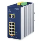 Planet - IGS-10020HPT-U - Industrial 8-port 10/100/1000T 802.3at PoE + 2-port 1G/2.5G SFP Managed Switch with USB Console