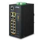 Planet - IGS-5225-8P2T2S - Industrial L2+ 8-Port 10/100/1000T 802.3at PoE + 2-Port 10/100/100T +2-Port 100/1G/2.5G SFP Managed Ethernet Switch