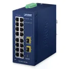 Planet - IGS-4215-16T2S-U - Industrial L2/L4 16-Port 10/100/1000T + 2-Port 100/1000X SFP Managed Switch with USB Console