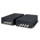 Planet - VF-402-KIT - 4-Channel 4-in-1 Video over Fiber(FC) converter up to 20KM, a pair include Tx & Rx in package (TVI/CVI/AHD/CVBS)