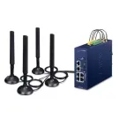 Planet - ICG-2515-NR - Industrial 5G NR Cellular Gateway with 5-Port 10/100/1000T