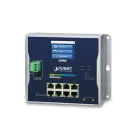 Planet - WGS-5225-8T2SV - Industrial L2+ 8-Port 10/100/1000T + 2-Port 1G/2.5G SFP Wall-mount Managed Switch with LCD Touch Screen