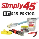 Simply 45 - S45-PSK10G - PROSeries Pass Through 10G STP Starter Kit, 1ea  (S45-1755P, S45-C101, S45-801, S45-S01YL & S45-B003) - Boxed
