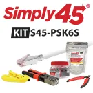 Simply 45 - S45-PSK6S - PROSeries Pass Through Cat6/6a STP Starter Kit, 1ea  (S45-1750P, S45-C101, S45-801, S45-S01YL & S45-B003) - Boxed