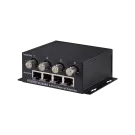 Vigitron - Vi2404A - 4-Port MaxiiCopper™ Ethernet Extender over Coax, af/at 37W PoE, Requires 12VDC @ 3A PS, suggested Vi0014